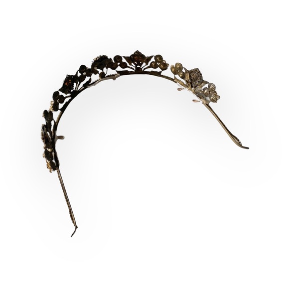 Vintage: Mari Elena ᪥ Moonstone Floral Swarovski Crystal Bridal Tiara ᪥ Luxury - Picture 12 of 16